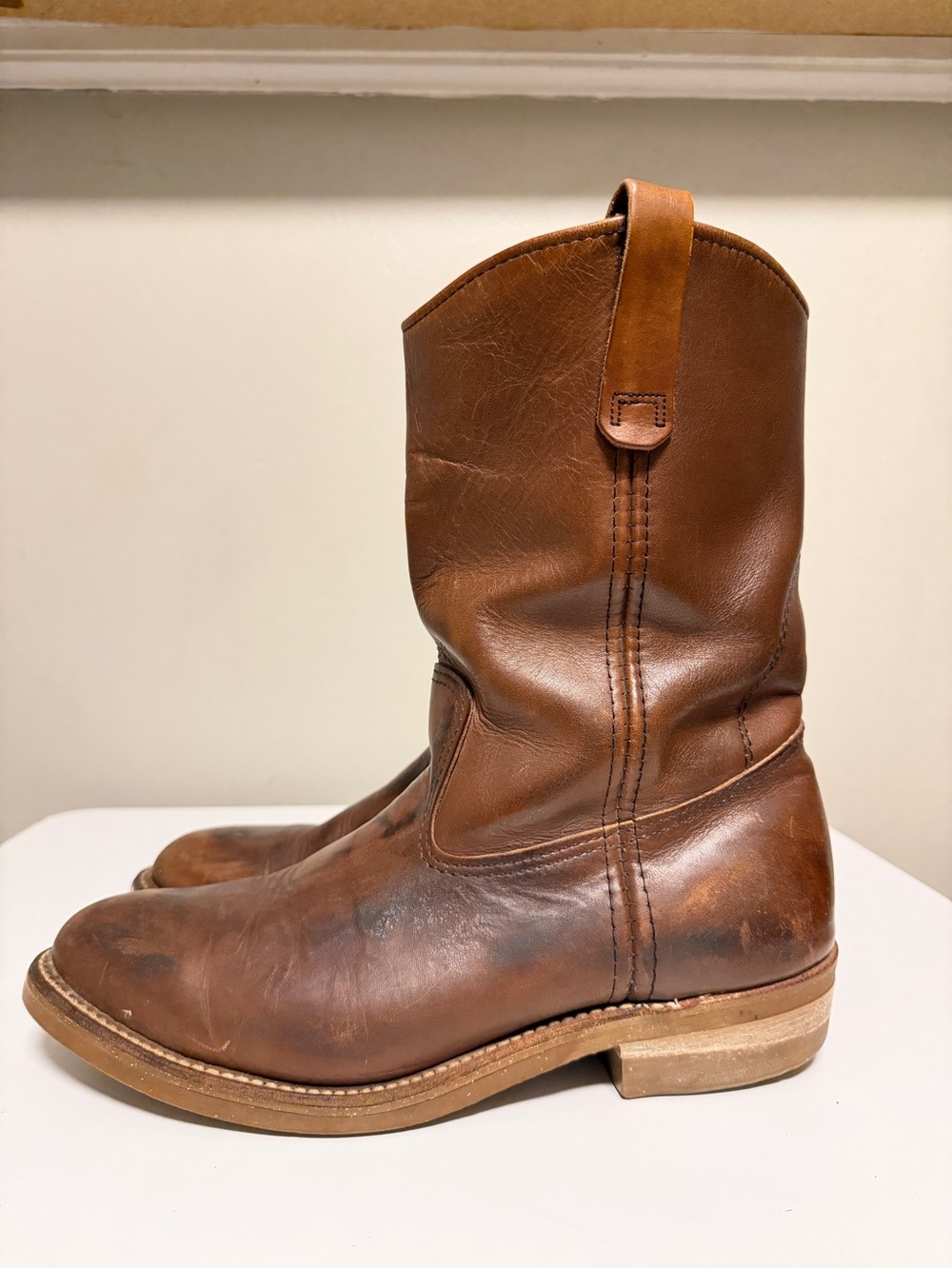 Red Wing Pecos Brown Leather 395 Boots Heritage Soft Toe Men’s US 9.5 D
